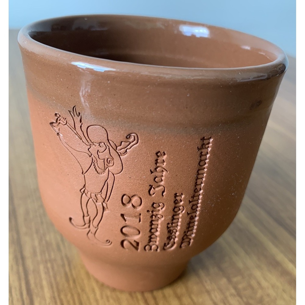 Medieval German Christmas Market Clay Mug 2018 Esslingen